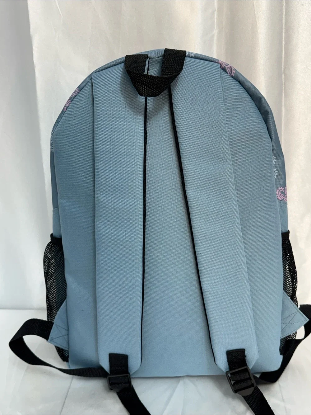 Ivory Ella Slate Blue Soft Pink “Lovely Paisley” Backpack
